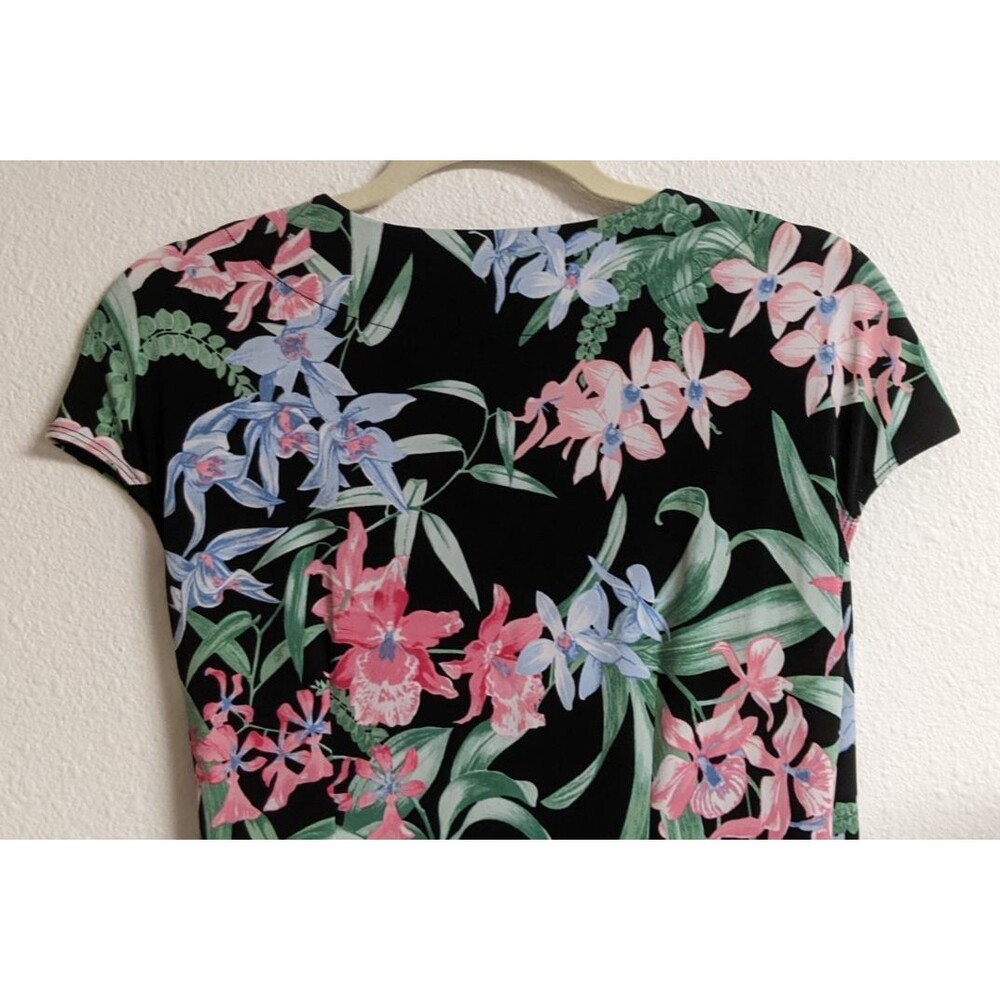 Tommy Bahama Women's Orchid Isle Faux Wrap Dress Tropical Classic Vacation Large - Picture 10 of 16